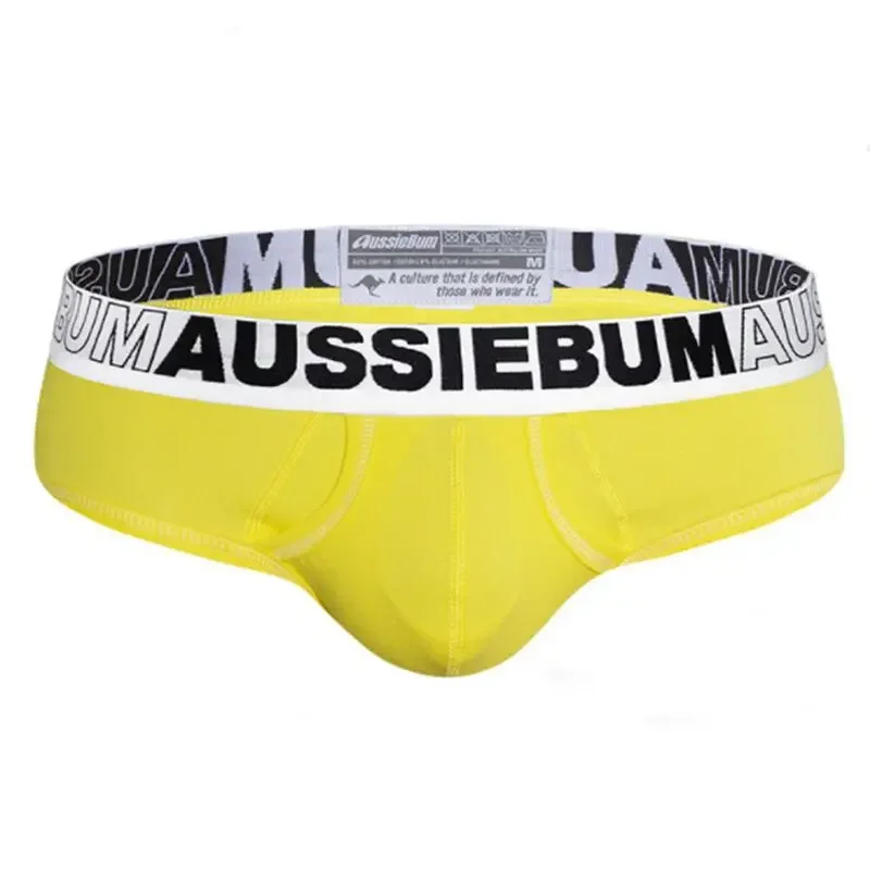 New mens breathable briefs with low waist and comfortable double-layer front pocket three-dimensional briefs