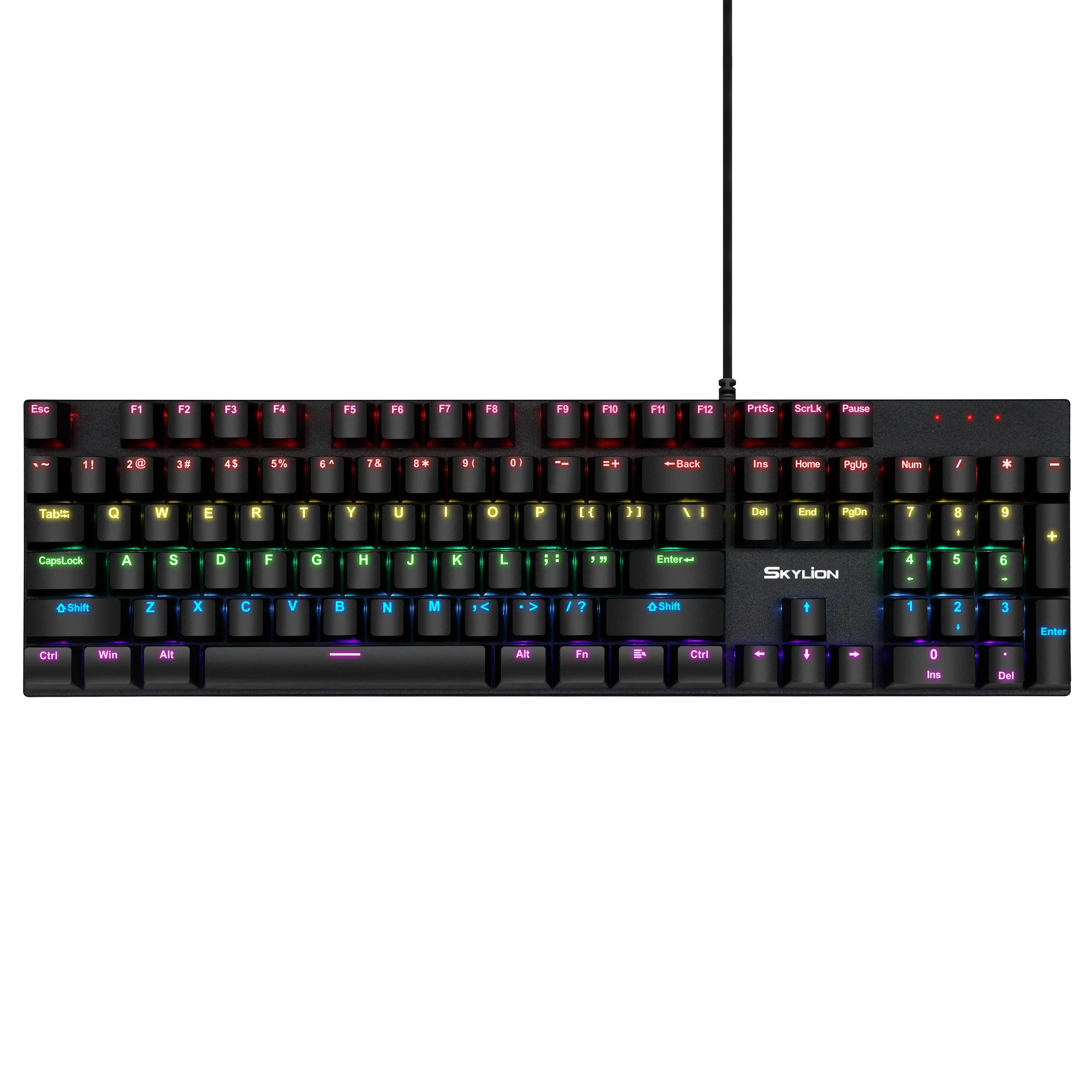 SKYLION G300 Wired Mechanical Keyboard 28 Kinds of Colorful Lighting Gaming and Office For Windows and IOS System