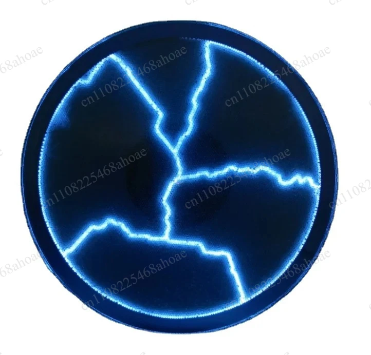 12 Inch Blue Plasma Plate Light Electro Storm Disc Touch Sensitive Magic Plasma Lighting Decor Lamp