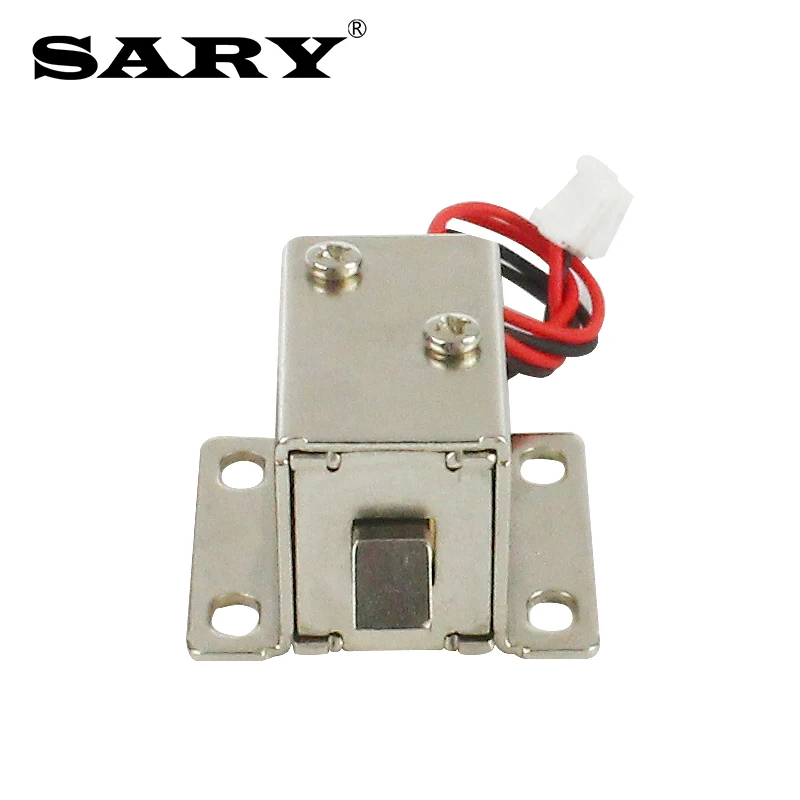 Small electromagnetic lock DC6V 12V mini electric bolt lock Release Assembly Solenoid Access Control Electric lock 4.7