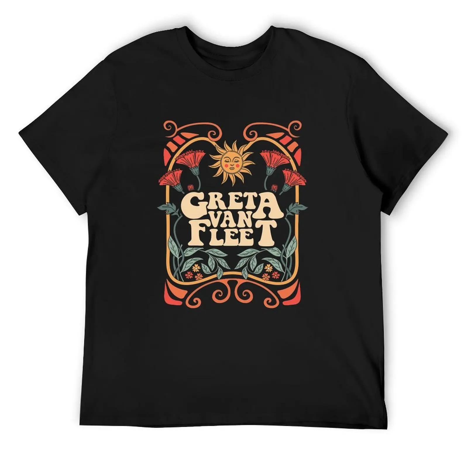 

Greta Van Fleet Rock Band Boho Vintage Musician T-Shirt shirts graphic tees custom shirt heavyweights oversized tshirts for men