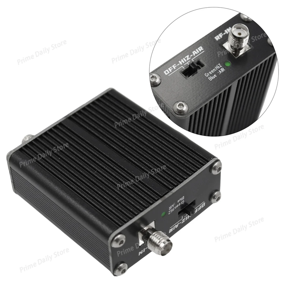 2‑in‑1 Aviation Band to Shortwave Frequency Converter, airband Down‑converter with High‑Impedance Amplifier for Radio Receiver