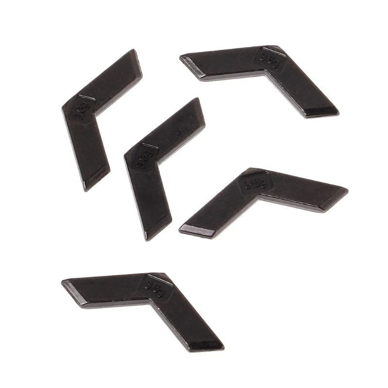 090F 5PCS/팩 카운터 웨이트 가중치 G502 진정한 무게 블록