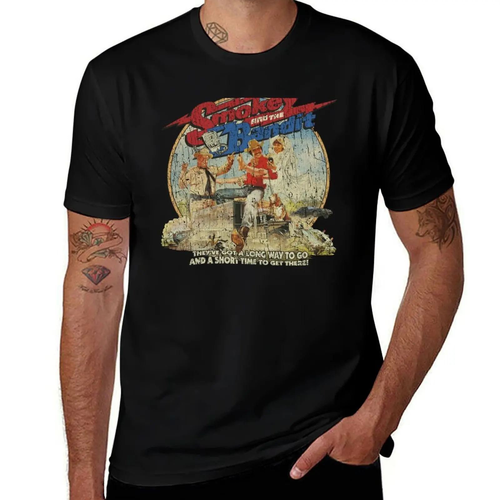 Smokey and the Bandit 1977 T-Shirt Thanksgiving Casual Tee T-Shirt