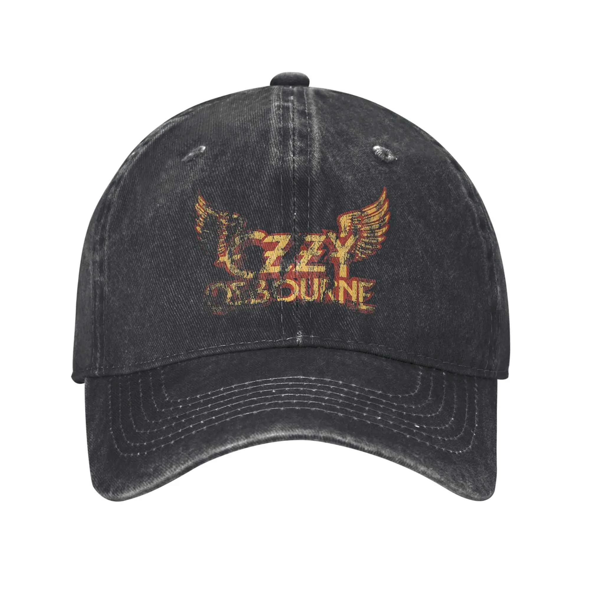 

Кепки с принтом Rip Ozzy Osbourne для мужчин и женщин, хлопковая черная бейсболка Sabbaths Back To The Beginning Trucker Hat, повседневная одежда, бейсболка