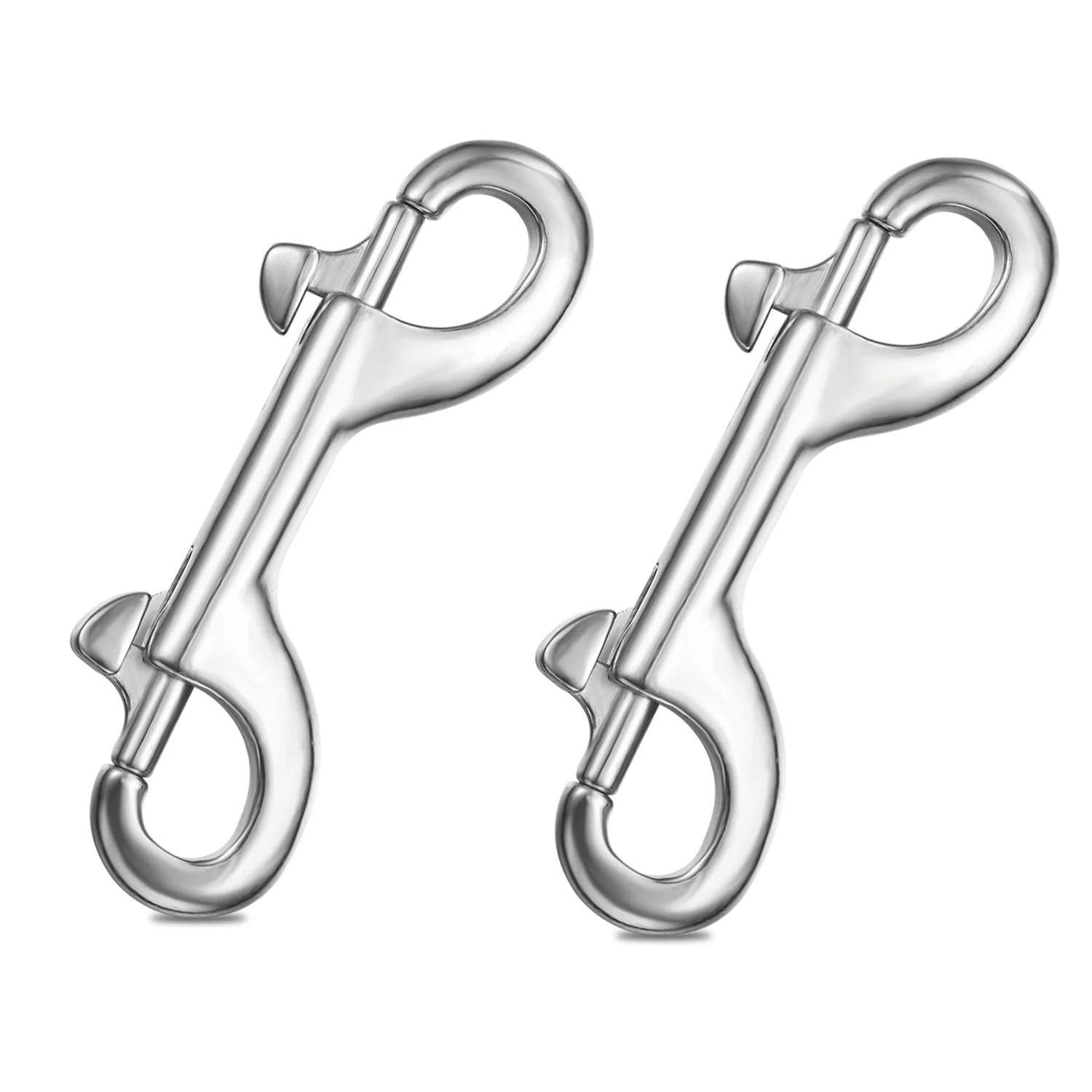 

Heavy-Duty Double Ended Bolt Snap Hooks 4 Inch, 316 Stainless Steel, Bolt Snaps of Metal (1 or 2 Pcs)