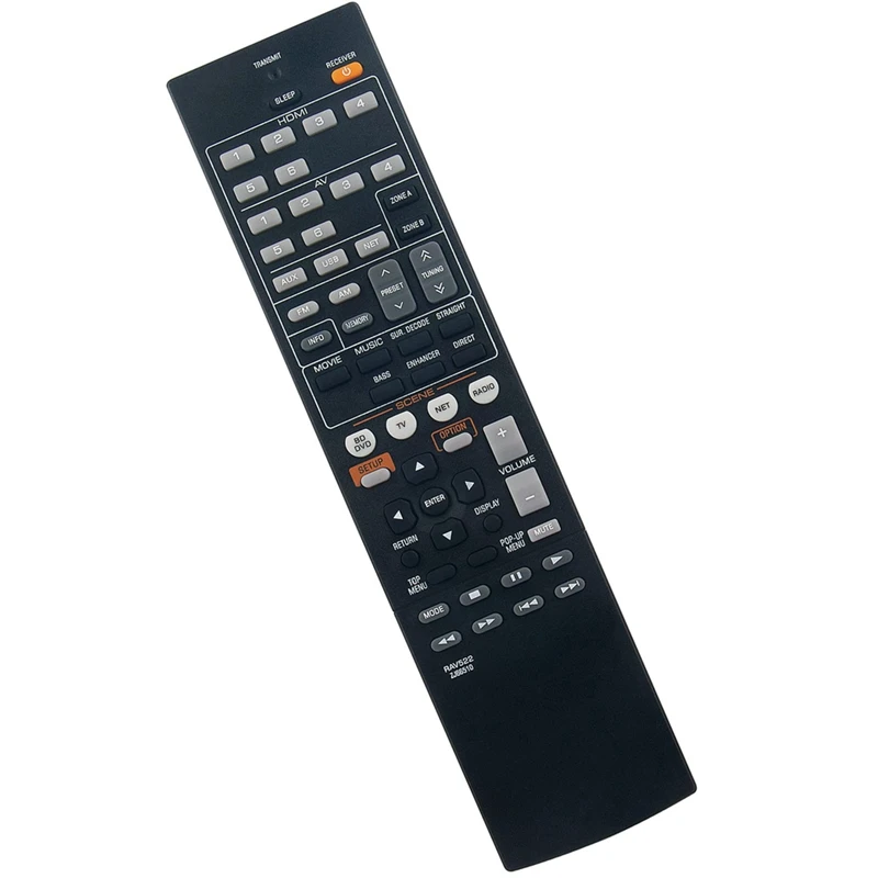 Remote Control Replacement RAV522 For Yamaha AV Receiver RX-V477 RX-V577 RX-V477BL RX-V577BL RXV477 RXV577 RXV477BL Easy To Use