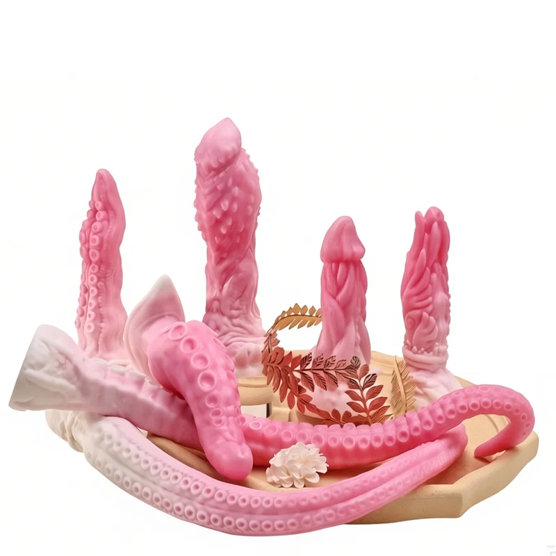 Nothosaur Monster Fantasy Dildo Realistic Silicone Anal Stroker Soft TPE Male Masturbator with Textured Tunnel for De Male Sexua