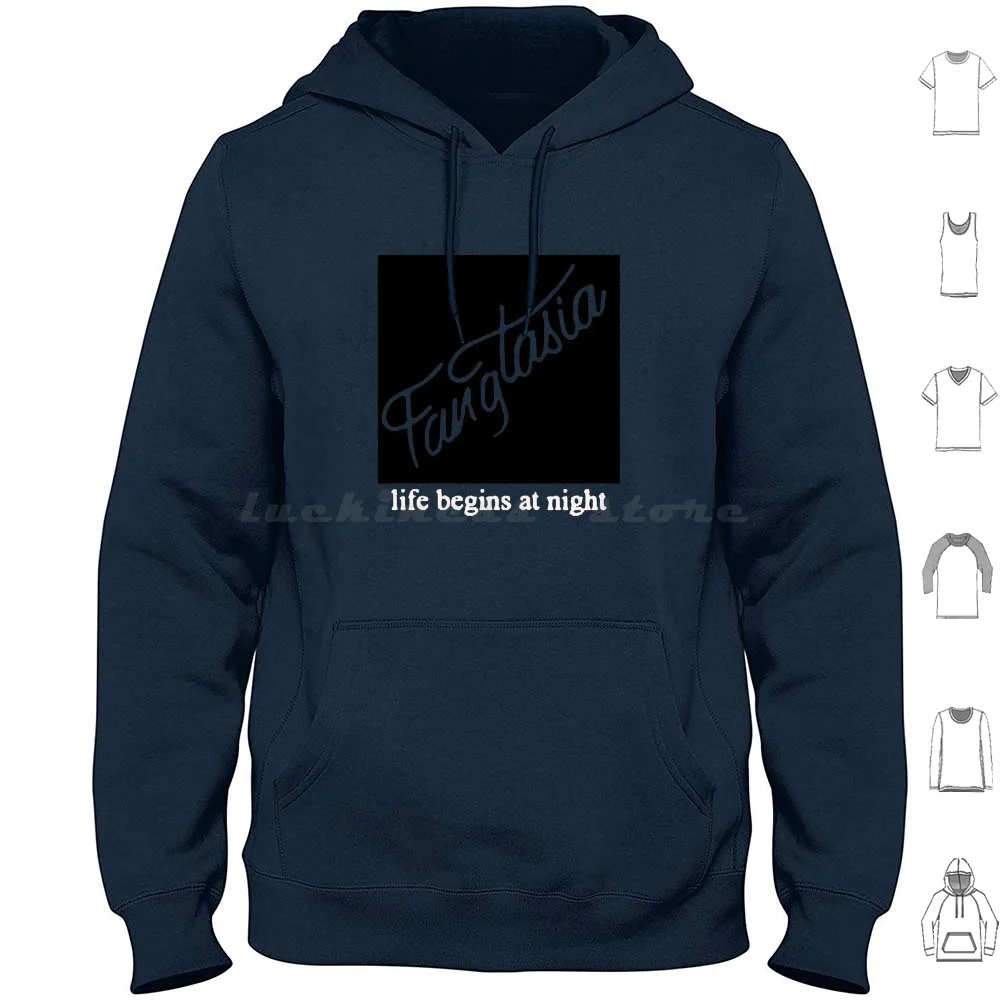 Life Begins At Night True Blood Sudadera con capucha de algodón de manga larga True Blood Vampires Serie Sookie