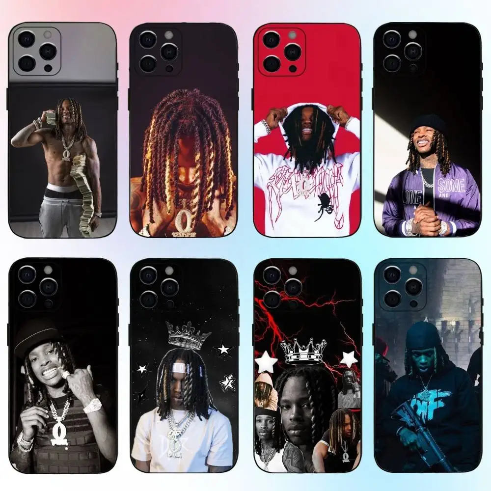 

Rapper K-King V-Von Phone Case For iPhone17,16,15,14,13,12,11 Plus,Pro Max Soft Black Cover