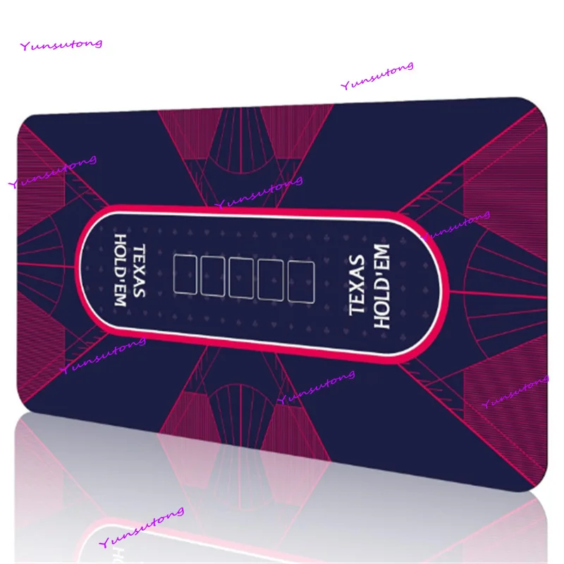 

120x60/180x90 см High End Texas Hold'em Club Texas Hold'em Mat Скатерть Настольный коврик Квадратный круглый резиновый коврик для покера