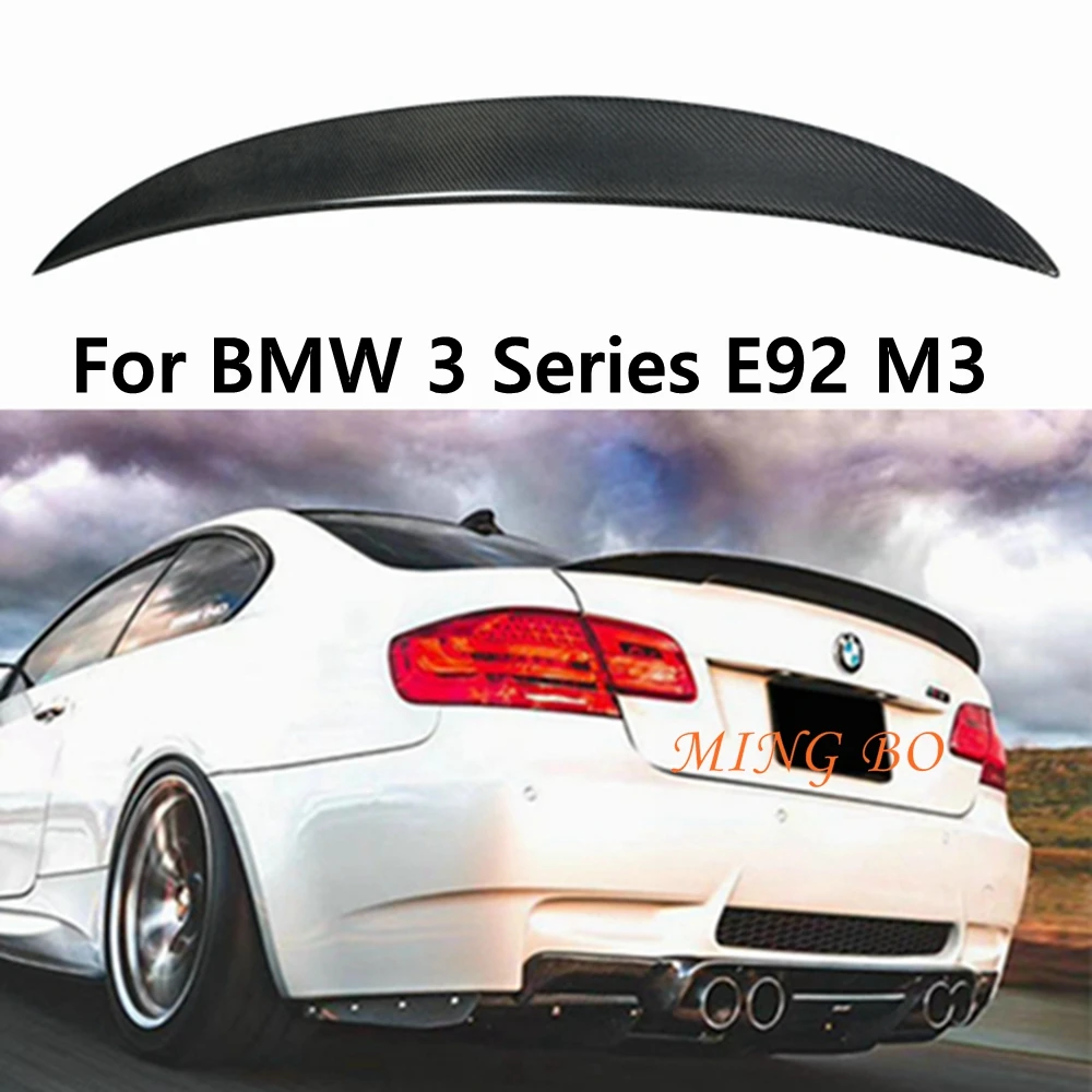 

For BMW 3 Series E92&E92 M3 Coupe P Style Carbon fiber Rear Spoiler Trunk wing 2005-2013 FRP Forged carbon