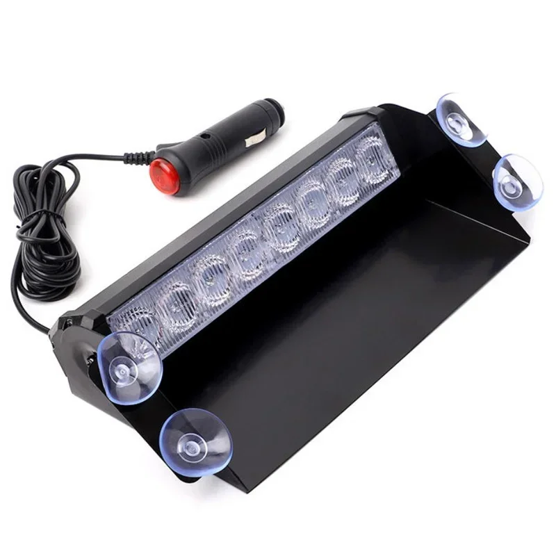 

Police flashing light, light blue, instrument panel emergency flashing warning light, 20Pcs/Lot 12V, car 8LED