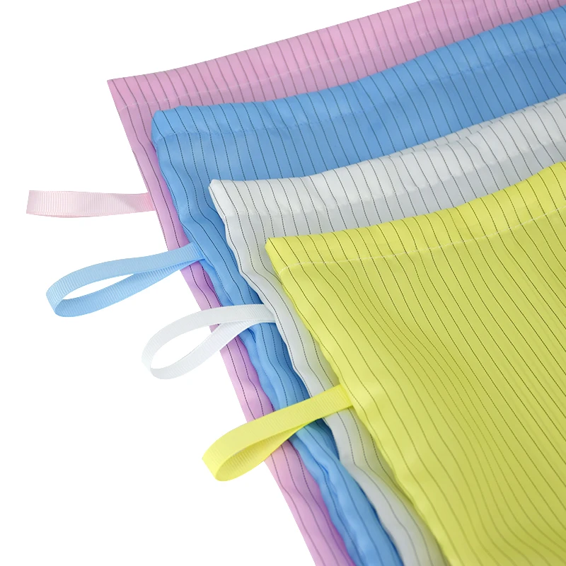 H-1103 75D ESD Clean Clothing Storage Bag for High Temperature Sterilization Anti-Static Garment