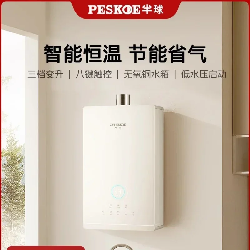 Household Constant Temperature Gas Water Heater Bathroom Natural Gas LPG Forced Exhaust Outdoor