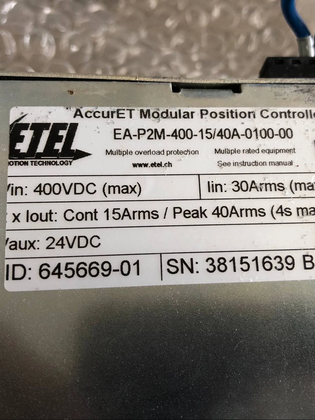 ETEL Servo Drive