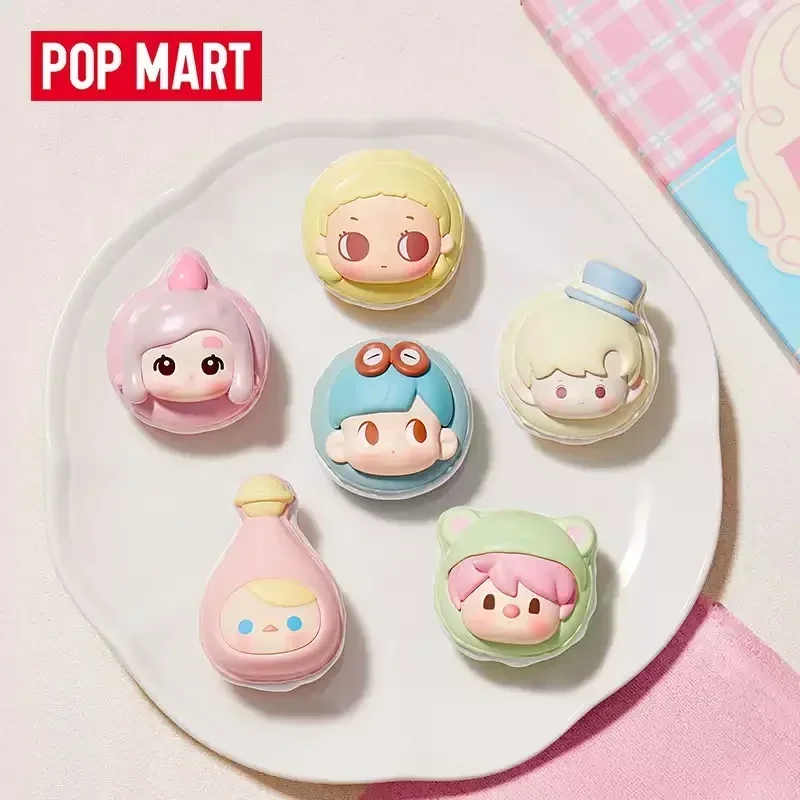 البوب مارت البوب الفول معكرون الحلوى سلسلة صندوق أعمى تخمين حقيبة اللعب الأصلية دمية لطيف أنيمي الشكل الحلي هدية
