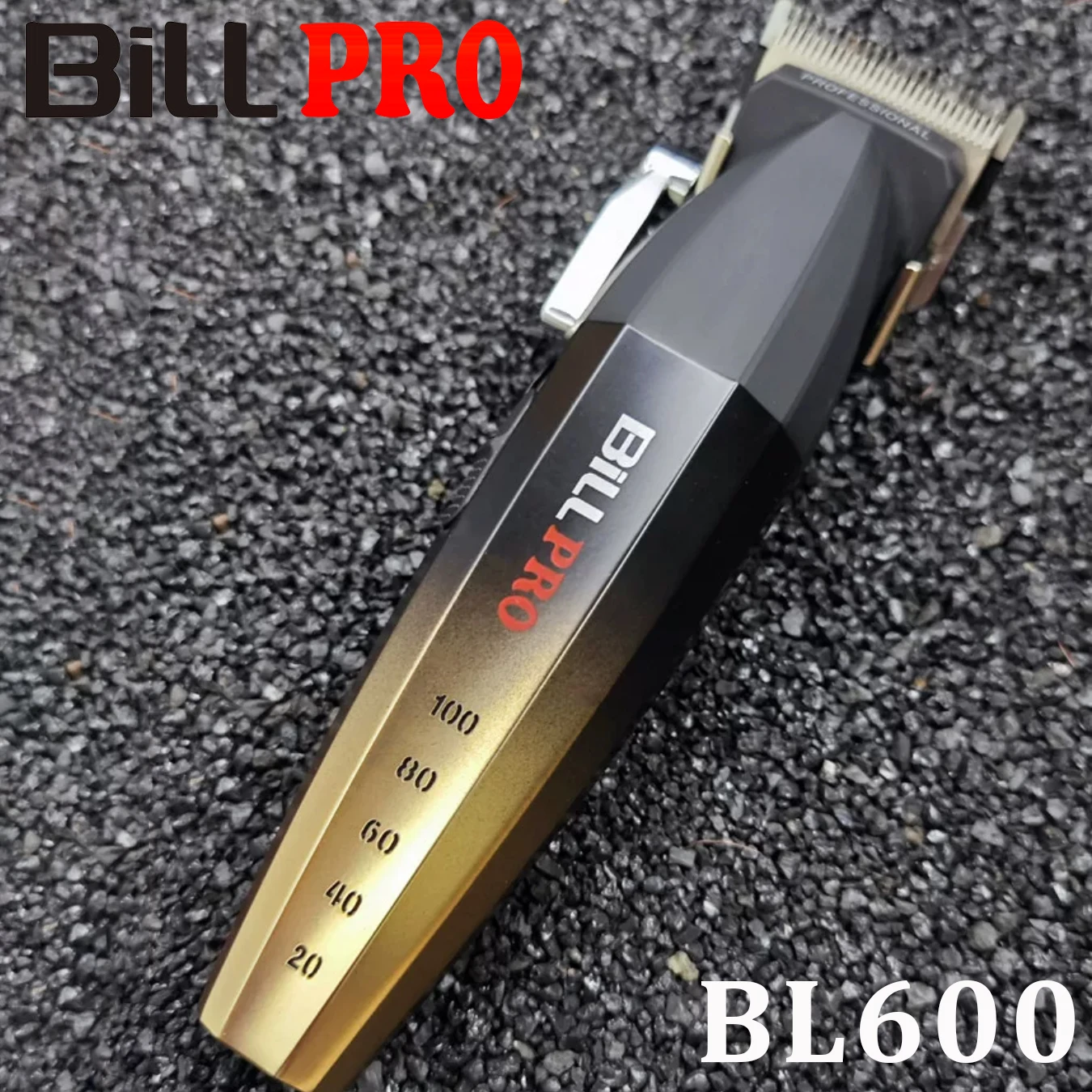 BiLLPRO BL600 Professional Barber Electric Push Hair Clipper Oil Head Gradient Engraving Hair Cutting Machine Salon Trimmer