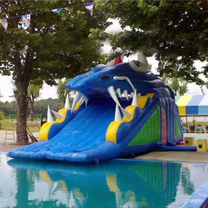 Outdoor Game Pool with Inflatable Slide Combination, Bounce Course, Entertainment Toys for Kids