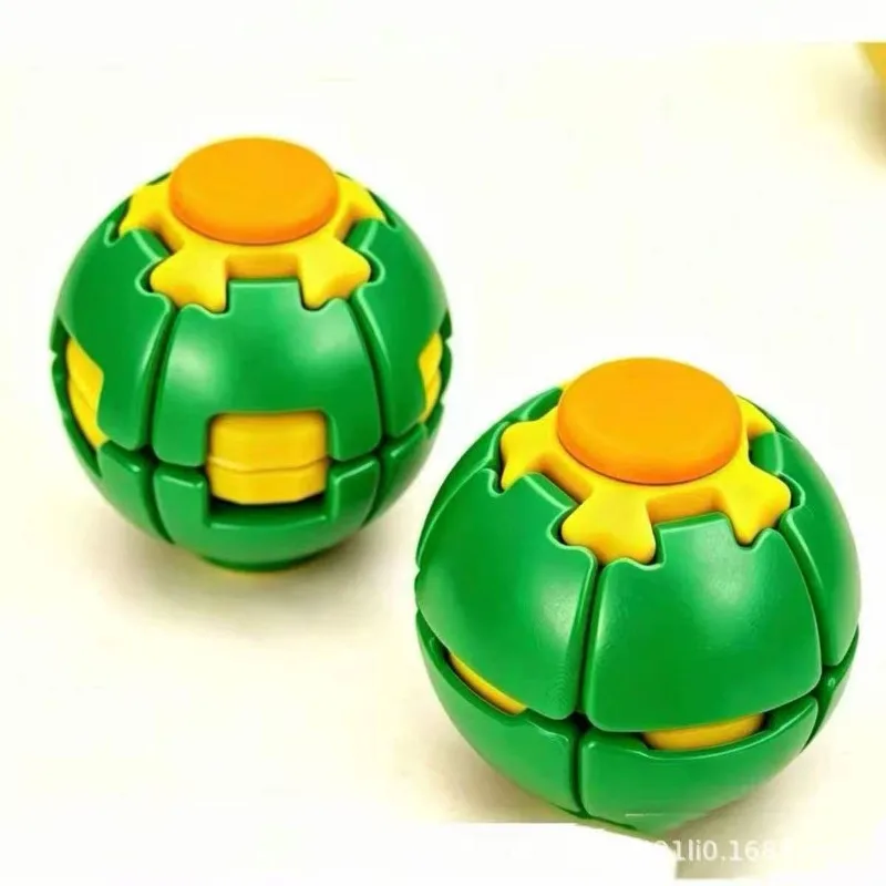 3D Printing Rotating Ball Gyro Decompression Toy Stress Relief Fun Boredom Buster Interactive Artifacts Game