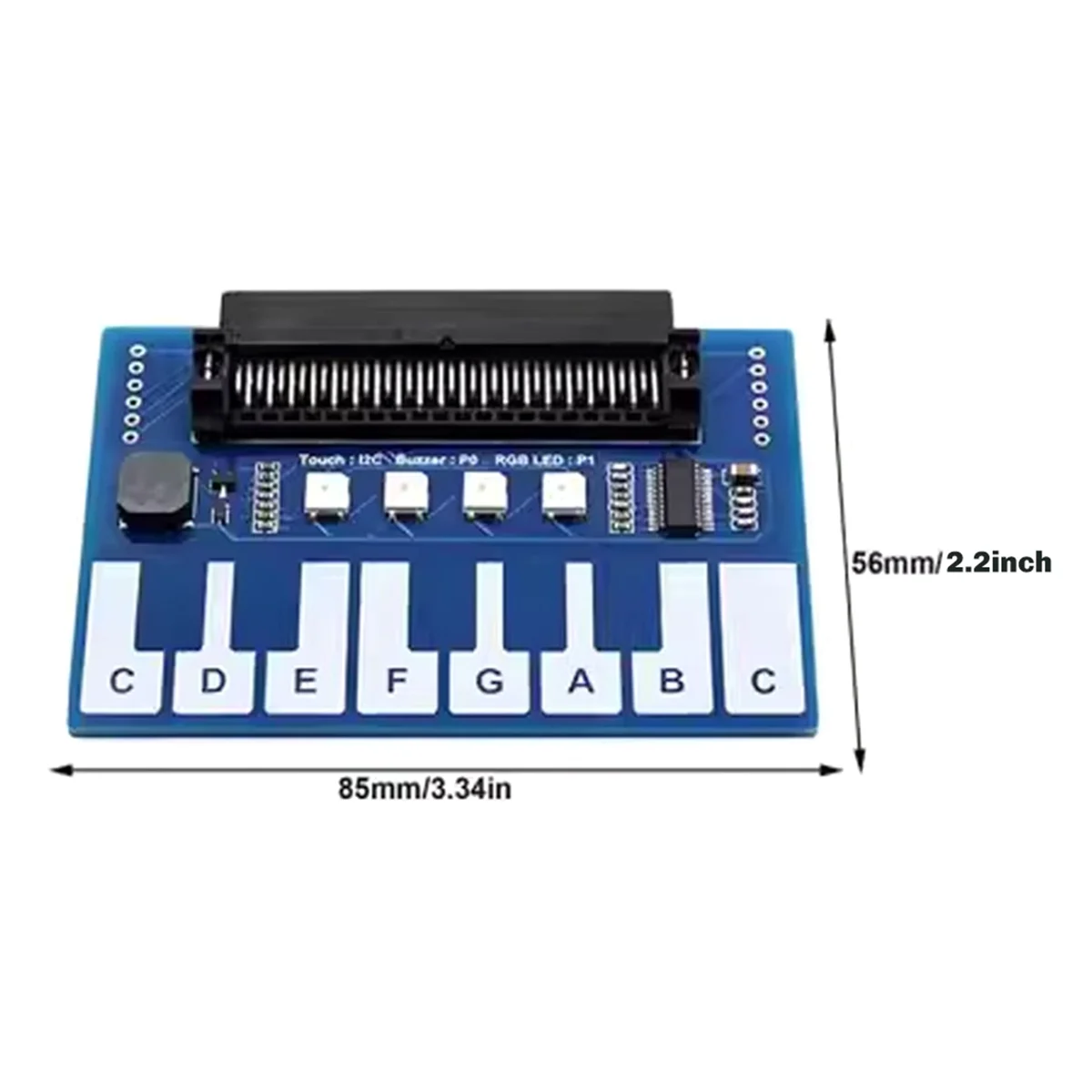 For Micro-Bit Expansion Board Mini Piano Music Expansion Board Cool Colourful Lights/Buzzer/Keypad Interface