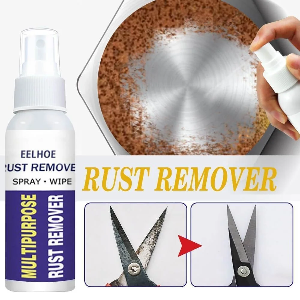 

30ml Rapid Rust Removal Polishing Agent Spray Wipe Remover Car Maintenance Clean Instant Metal Iron Surface De-rust Solvent