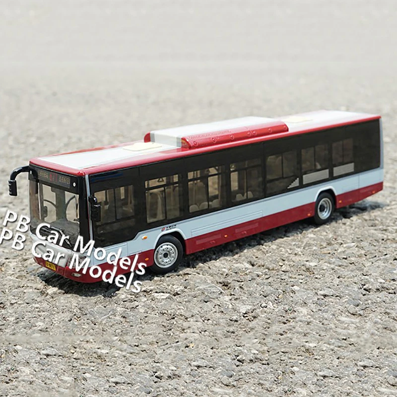 Pure electric bus model with light version 1:43 Foton bus bus Ouhui Beijing bus alloy