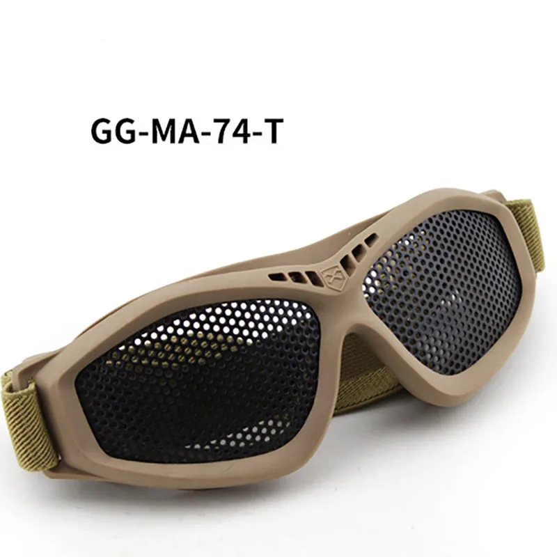 Unisex Impact-resistant Round Hole Mesh Field Goggles, Tactical Protective Glasses, Outdoor CS