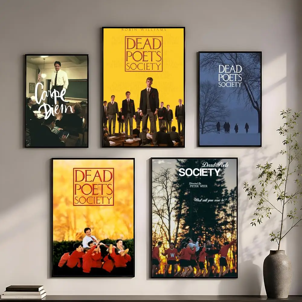 Dead Poets Society Classic Movie Poster Perfect Sticker Self Adhesive for Office Home Theater Wall Art Decor Fancy Gift