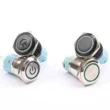16mm Metal Push Button Switch with LED #4