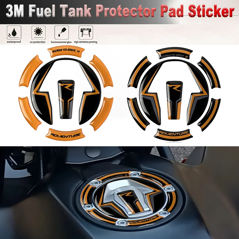 

For KTM 250 390 790 890 Adventure Tank Covers Stickers Motorcycle Accessories Protector Tankpad Pad Cap Decals ADV S R 2022 2023