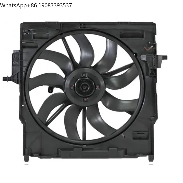 17427634471 for BMW F15 F85 X5 F16 F86 X6 Condenser Radiator Cooling Fan Water Radiator Fan Electronic Fan