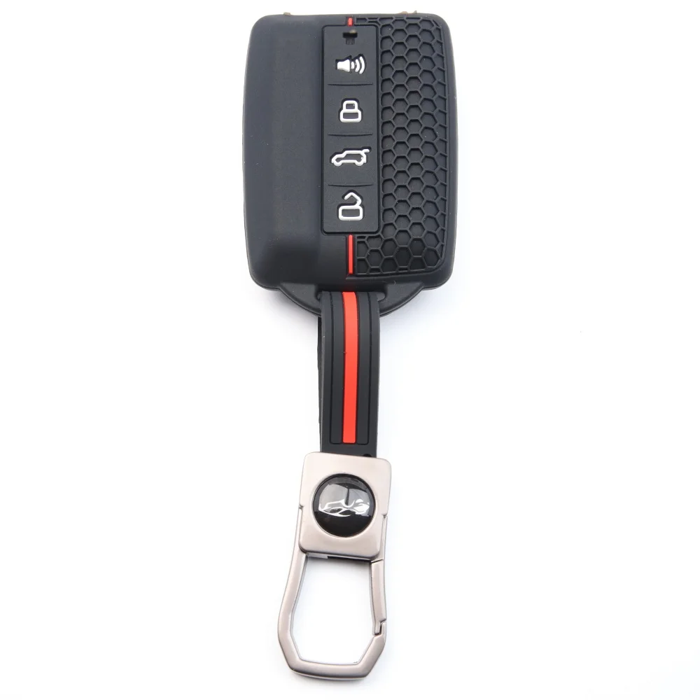 Silicone Car Key Cover Shell Protector Case Set for Great Wall GWM WEY TANK 300 500 Tank300 Tank500 Remote Keychain Accessories