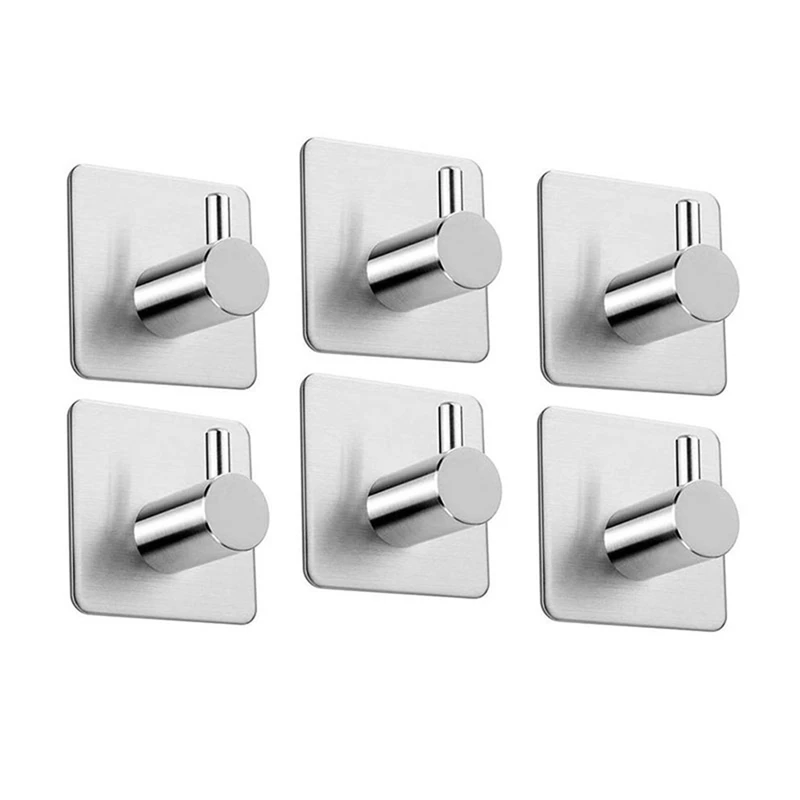 

Adhesive Hooks Self -Adhesive Hookswall Hook Stainless Steel For Bathroom And Kitchen