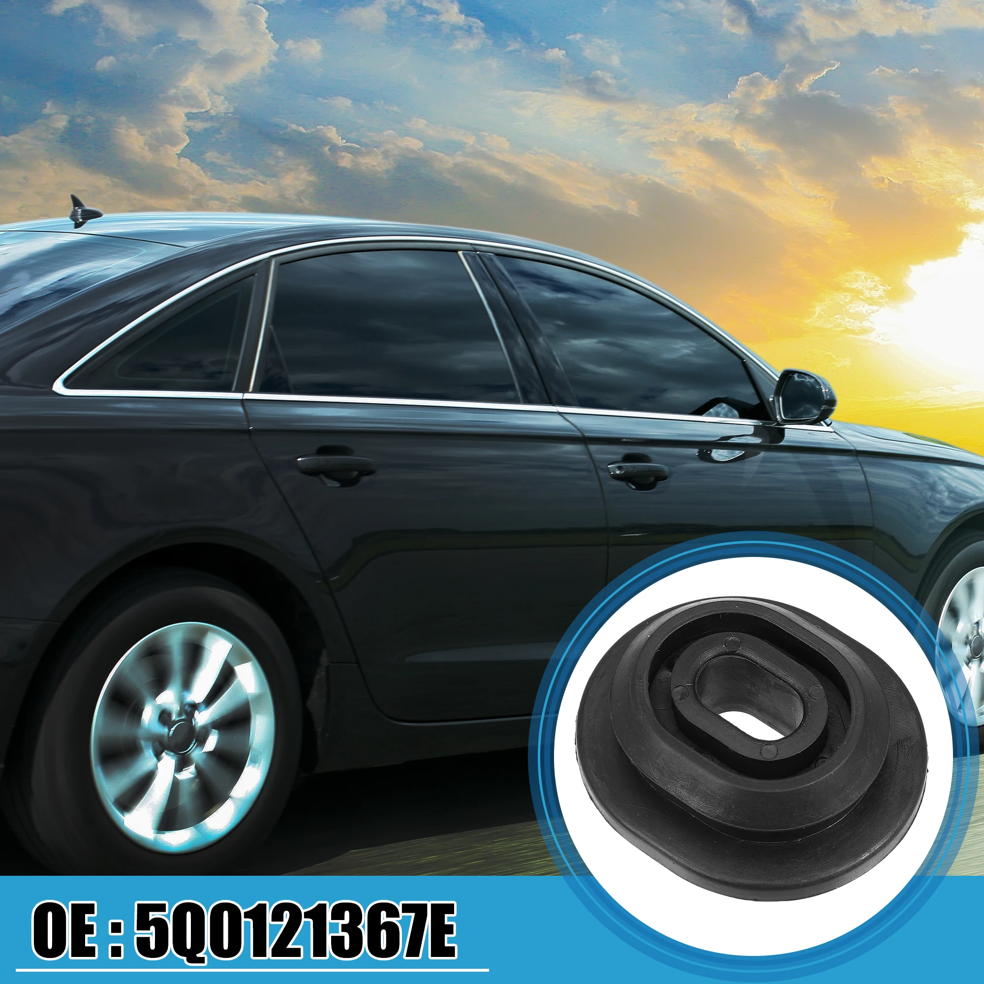 طقم تركيب دعامة المبرد العلوي للسيارة من UXCELL 5Q0121367E لسيارة Volkswagen (مجموعة من 4)