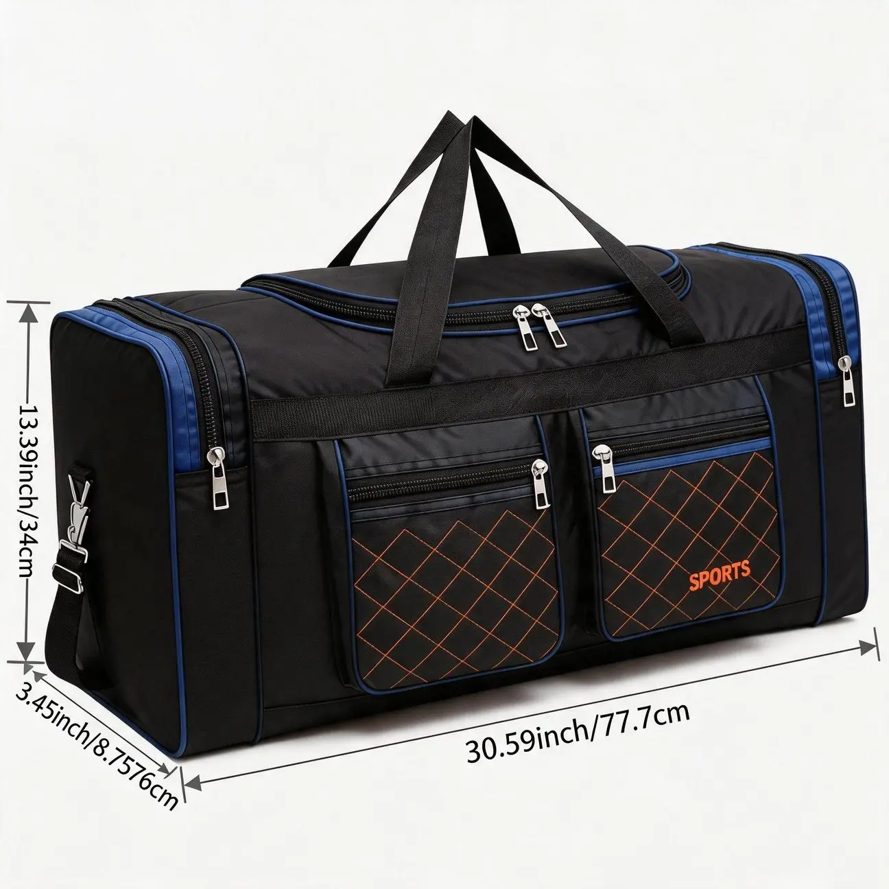 Upgrade Large Capacity Handheld Travel Bag Crossbody Multi Pocket Storage Smooth Zipper