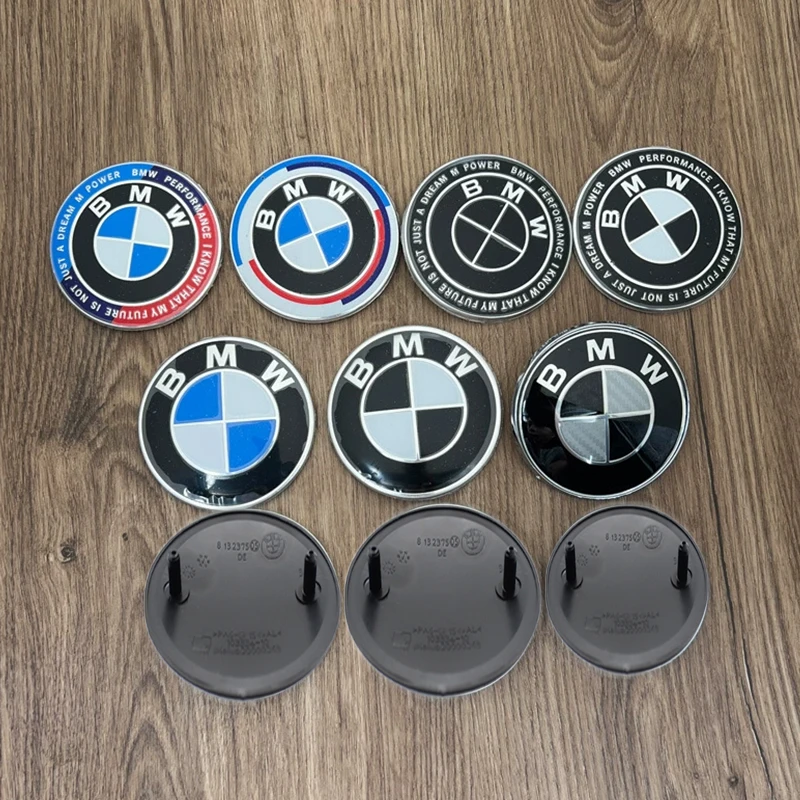 2pcs 82mm 74mm Car Logo Front Hood Badge Rear Trunk Emblem for BMW E46 E36 E34 F10 E90 F30 E60 F30 E53 E30 E92 E87 view 4