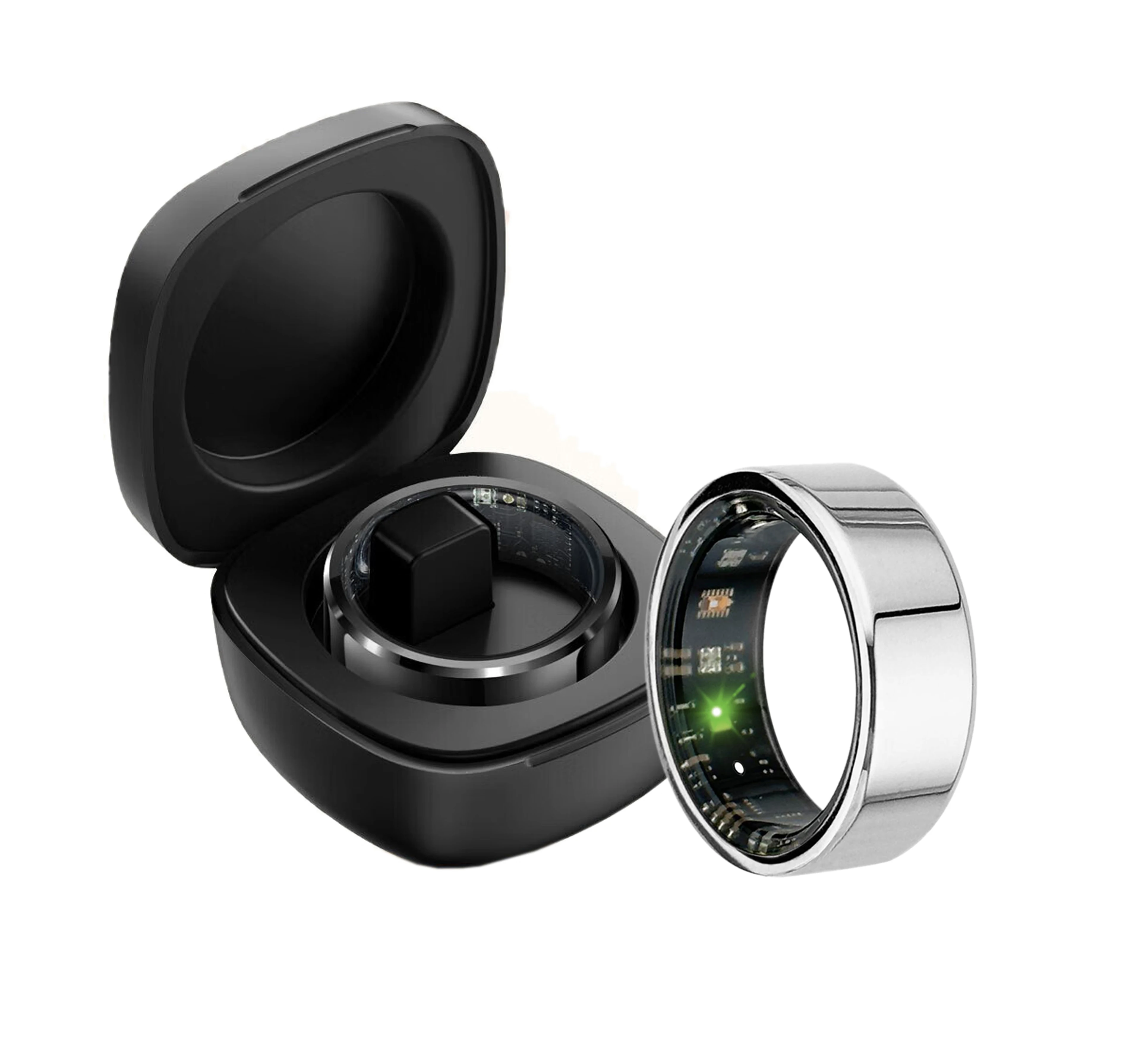 

Custom Sports Rings Smart Ring 2024 Smart Ring Health tracker & Fitness Monitor & Sleep Tracker up to 10-Day Battery