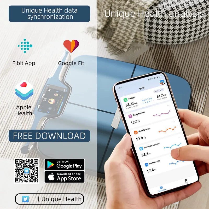 

Custom Wifi Bmi Scale Bathroom Bluetooth 8 Electrodes Scale Electronic