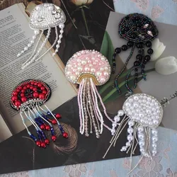 High-grade handmade bead jellyfish clothing patch DIY accessories clothes bags hats shoes decorative