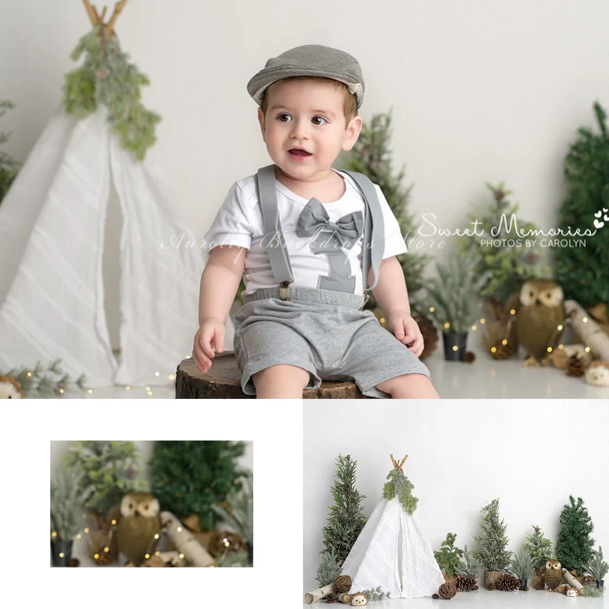 

Бохо лесные фоны торт Smash дети реквизит для фотосъемки детей и взрослых декоры джунгли палатка для кемпинга фото фоны