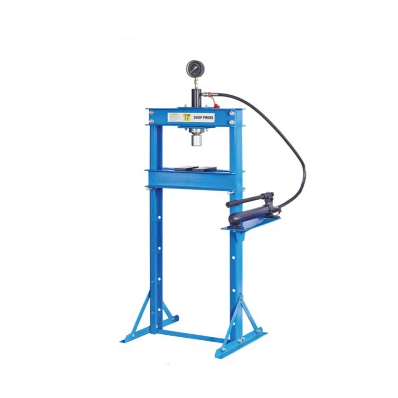 Max Working Distance 800mm Car Bearing Removal Equipment 30 Ton Hydraulic Shop Floor Press with Gauge Manual Process