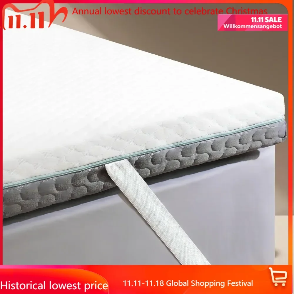 

3 Inch Firm Mattress Topper Twin Size, Re:flip Memory Foam Bed Topper with Soft & Firm Options for Pain Relief, Mattress Topper