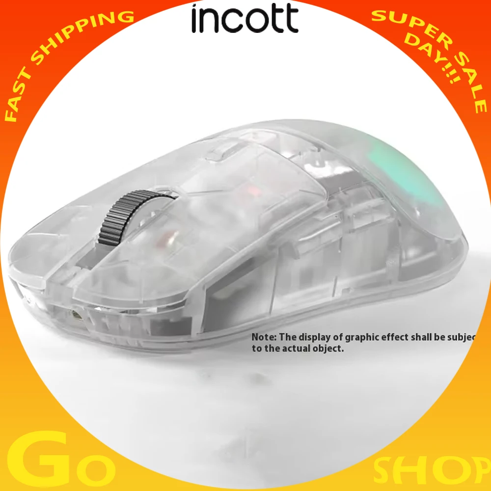 

Ironcat Hpc02 Pro Wireless Mouse Dual Mode Incott Paw3395 Hot-Swap Customized Gaming Mouse RGB Silencing Ergonomics Pc Gamer