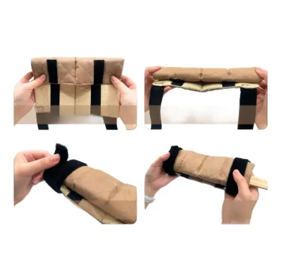 

Non Slip Soft Ladder Step Covers with Adjustable Straps for Dorm Loft Bunk Bed and RV Ladder Safety Washable Fabric