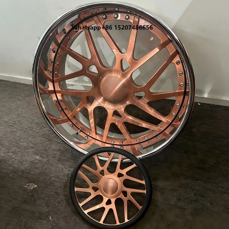 Custom Forged Rim 20 22 24 26 Inch 24x10 Forged Wheels Rims Passenger Car Wheels 2 Piece Forged Wheels