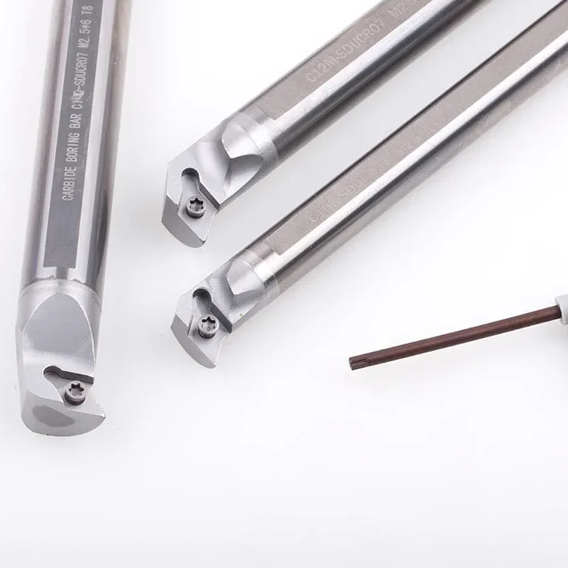 Imagem -03 - Shockproof Tungsten Steel Carbide Turning Lathe Ferramentas de Torneamento Interno Torno Mecânico Sducr C10k-sducr07 C14n C16q C20r