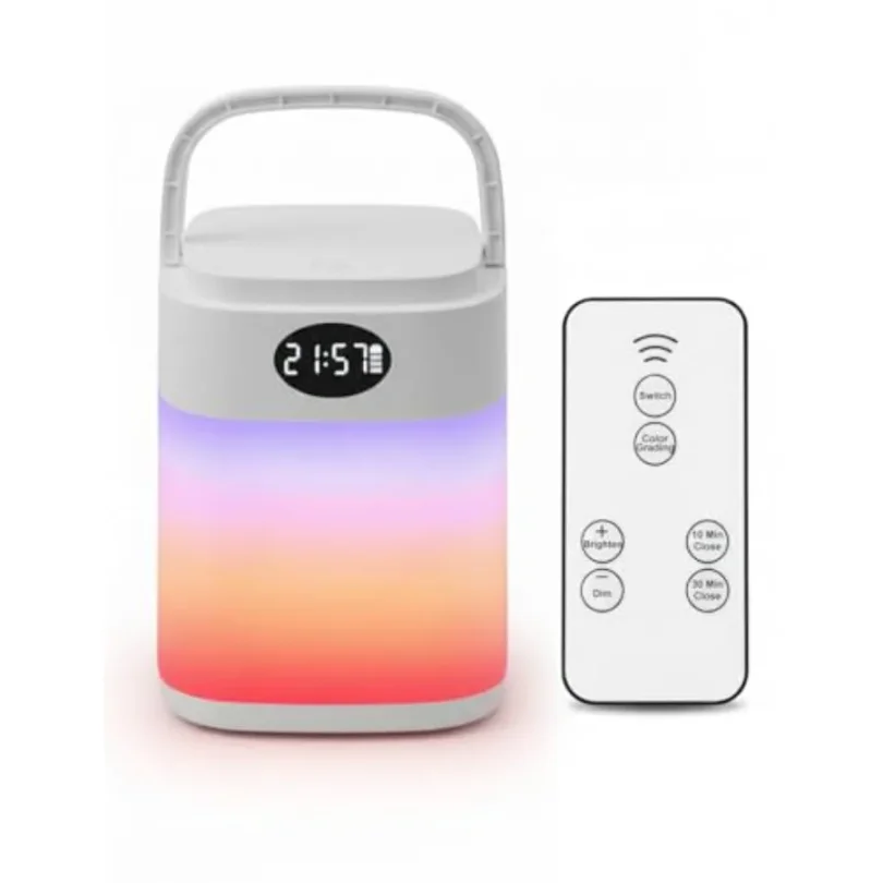 RGB Touch Table Lamp, Dimmable Small RGB Bedside Bed Lamp for Bedroom, Cordless LED Night Desk Lamp Rechargeable Color Changing