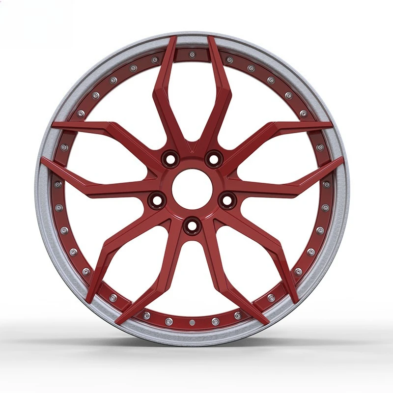 Car wheel hub modified 20/21/22-inch aluminum wheel hub forged two-piece strong wheel hub