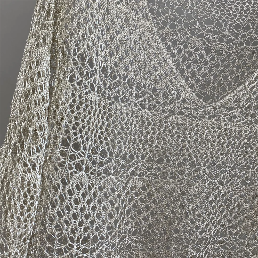 Modisches, vielseitiges, langärmliges, lässiges, hohles Strickoberteil aus Seide mit V-Ausschnitt und Leibchen für Damen